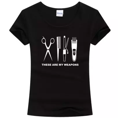 Camiseta de peluquero para mujer