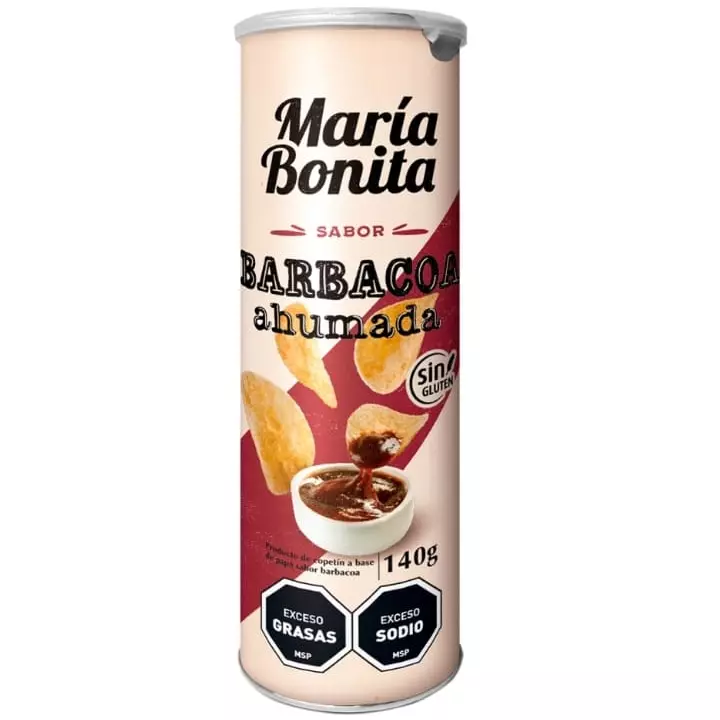 PAPAS TUBO BARBACOA X 140g