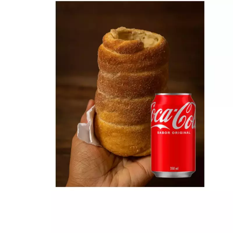Trudel tradicional + Coca Cola lata