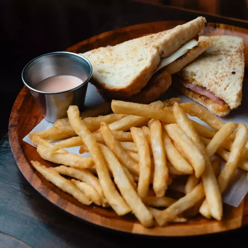 Sándwich de jamón y queso niños