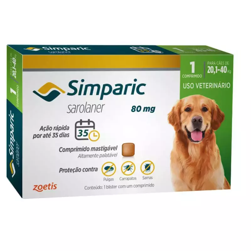 SIMPARIC CÃES 20,1 A 40 KG UN (374)
