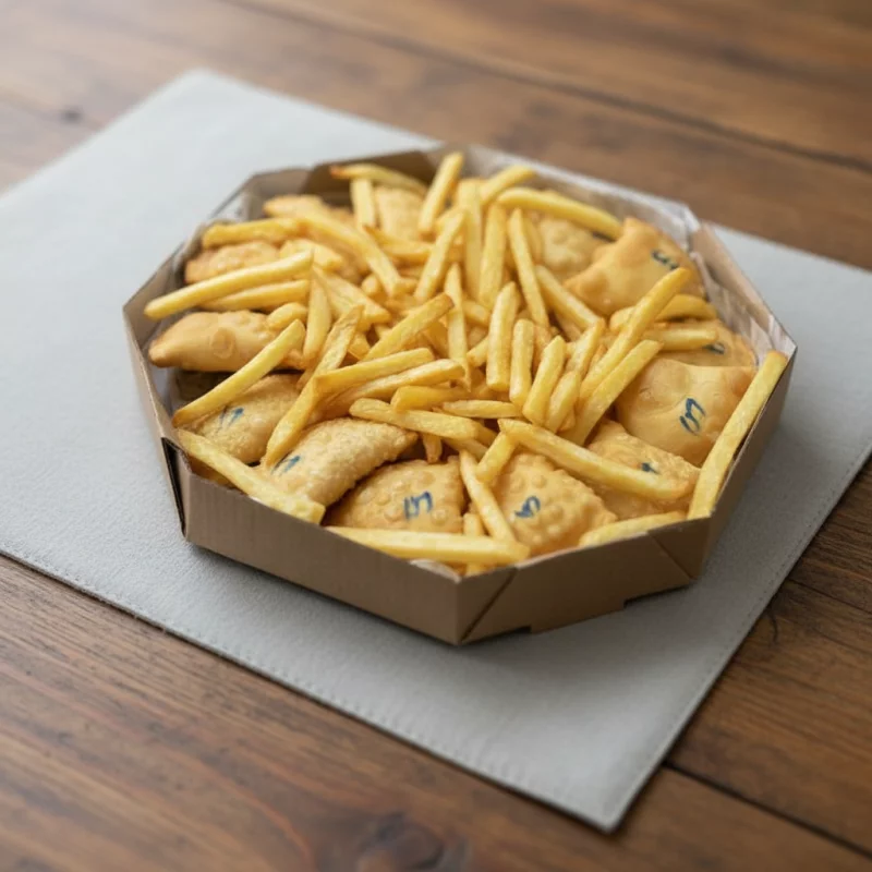 16 Pastéis + Fritas + Fruki 1,5lt