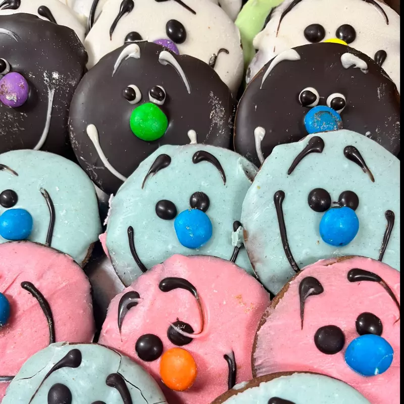 Caritas de chocolate y miel