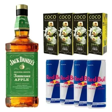 Whisky Jack Daniel's Maça C/ Red Bul