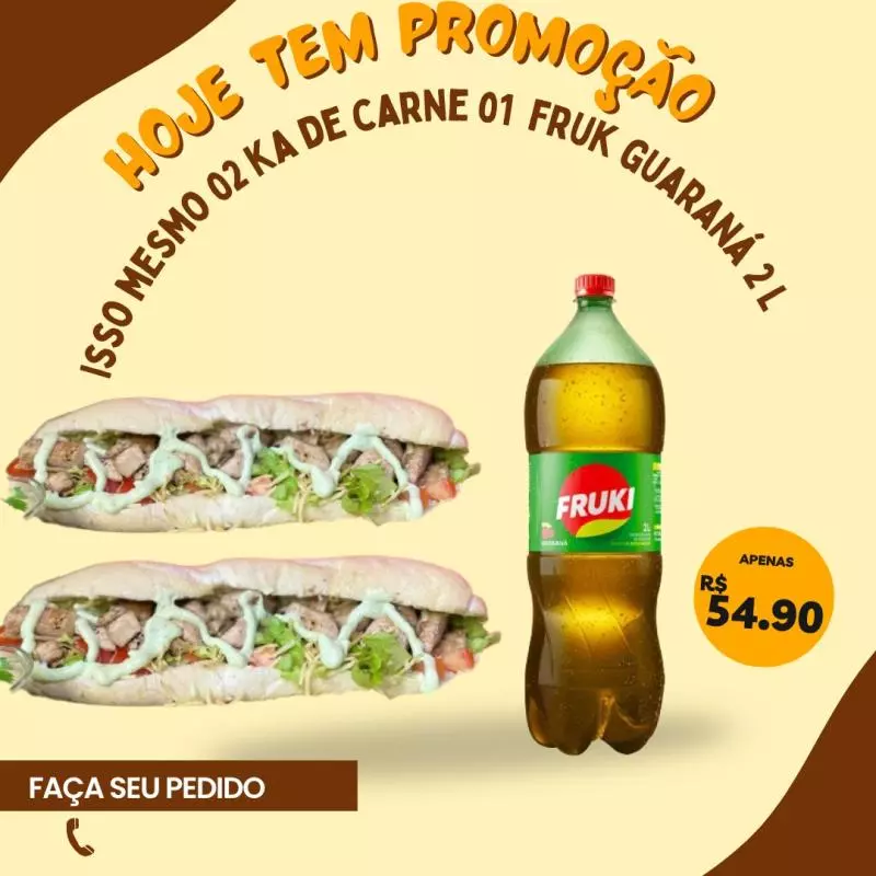 2 ka carne + fruk 2 lt