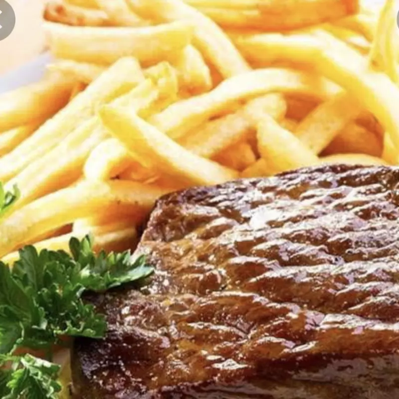 Bife com fritas