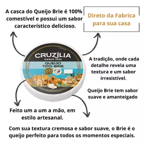 Queijo brie Cruzilia