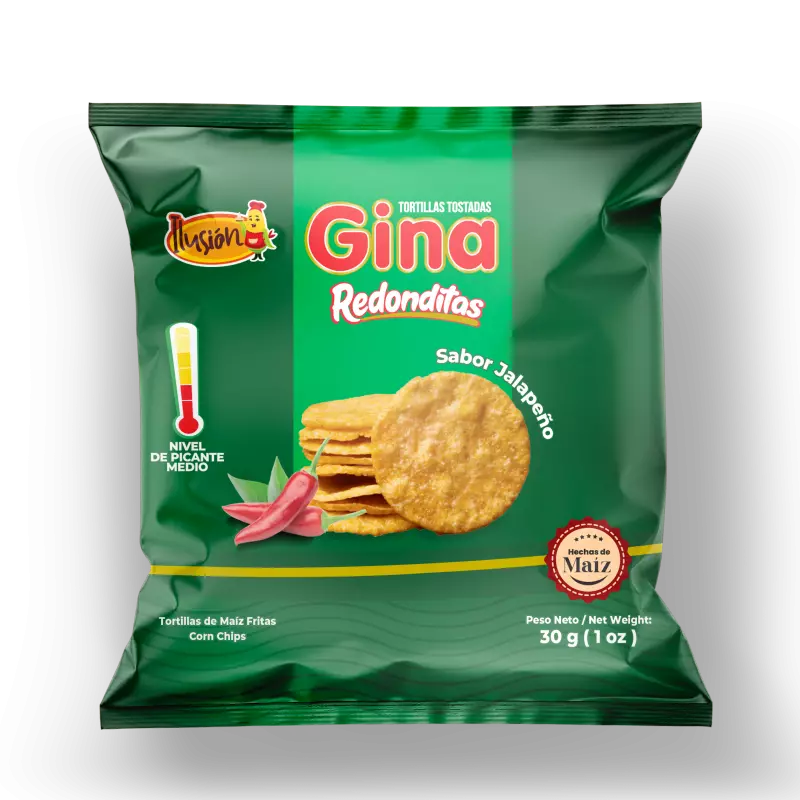 Redonditas Gina Jalapeño 30g