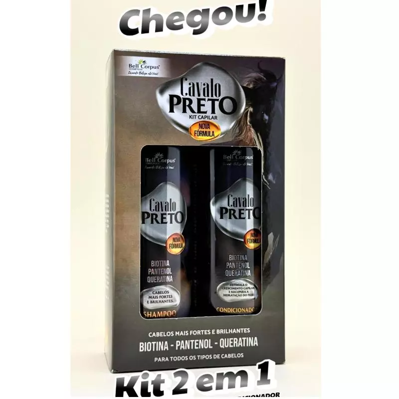 Kit 2x1 Bell Corpus Cavalo Preto