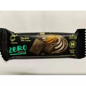 Cia do Cacau 70% zero açúcar 20g