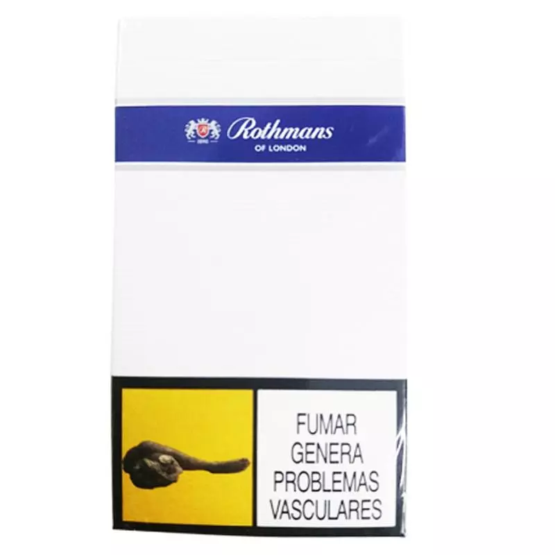 Cigarrillo Rothmans blanco