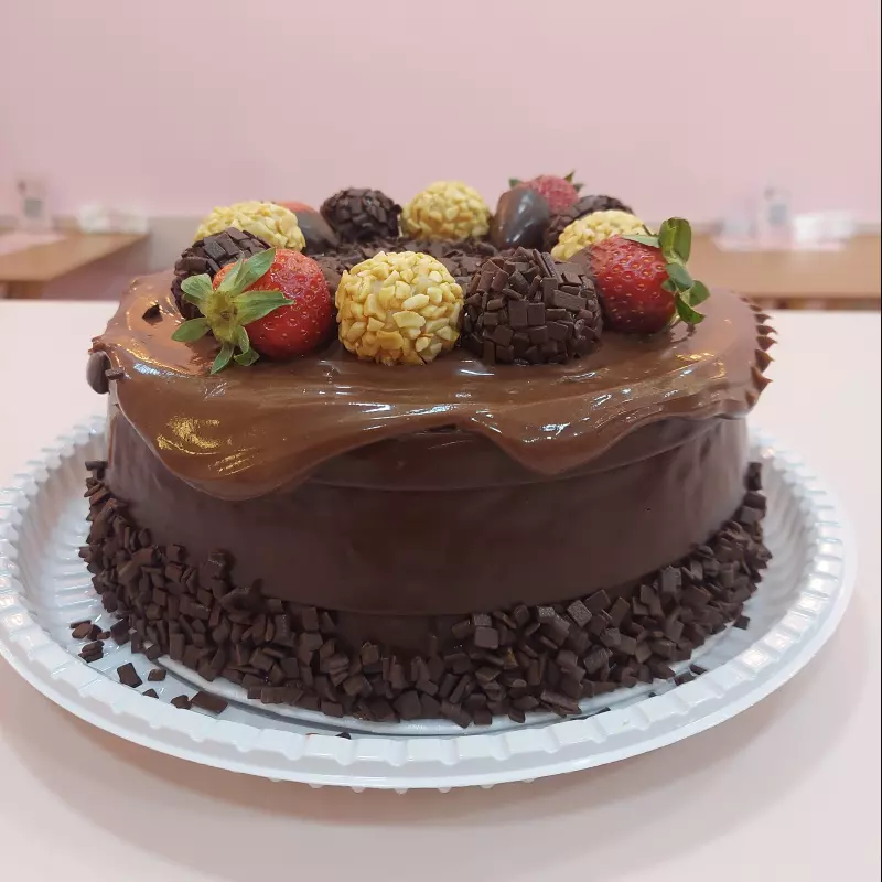 Bolo vulcão chocolate