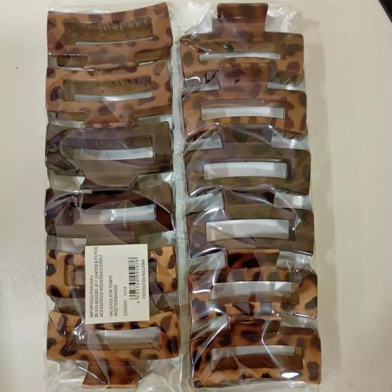KIT COM 12 PRESILHA ONÇA COD.1214