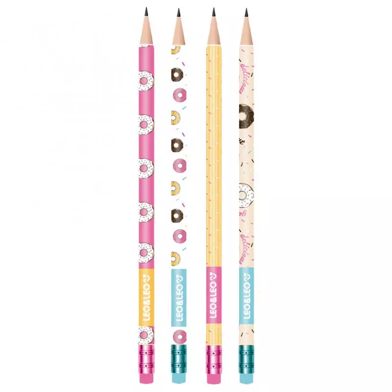 Lápis preto HB - Donut Leo & leo