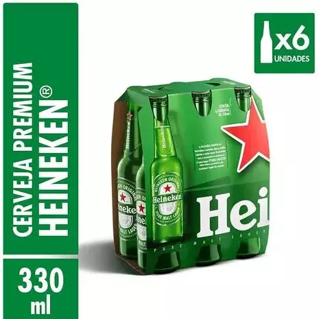 Pack 06 Heineken Long Neck