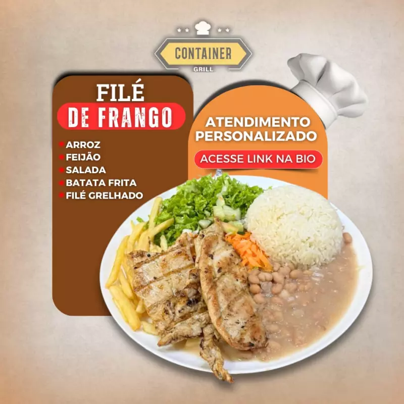 Filé de frango grelhado