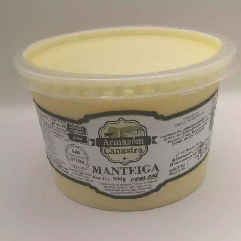 911 - Manteiga Pura 500g Armazém Canastra
