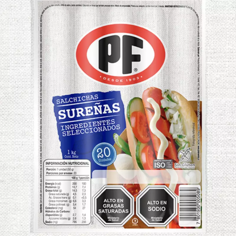Salchicha sureña Pf 20 unidades