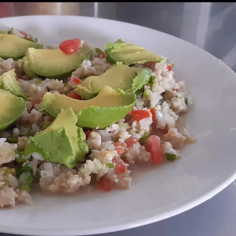 Plato chico de ceviche