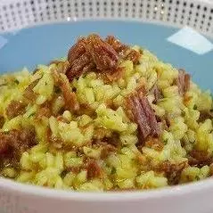 RISOTO DE CARNE DE SOL