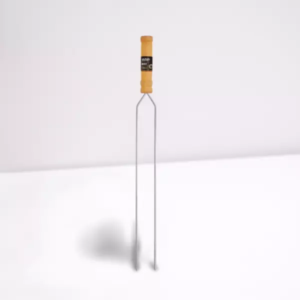 ESPETO INOX DUPLO 2 HASTE