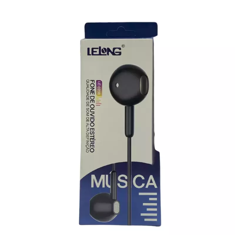FONE DE OUVIDO C/FIO EARBUD LE-0238