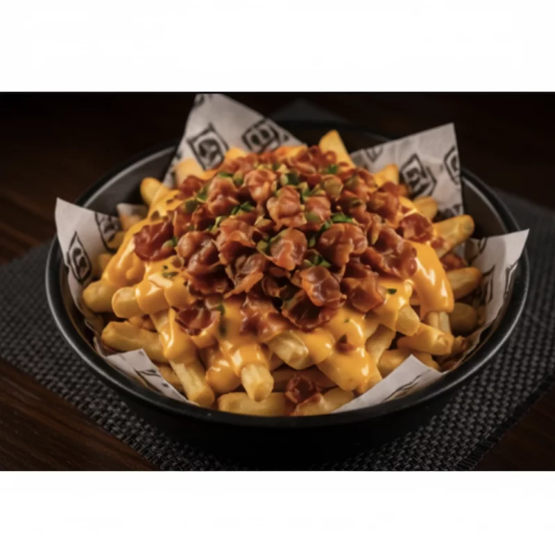 PORÇÃO BATATA COM CHEDDAR E BACON