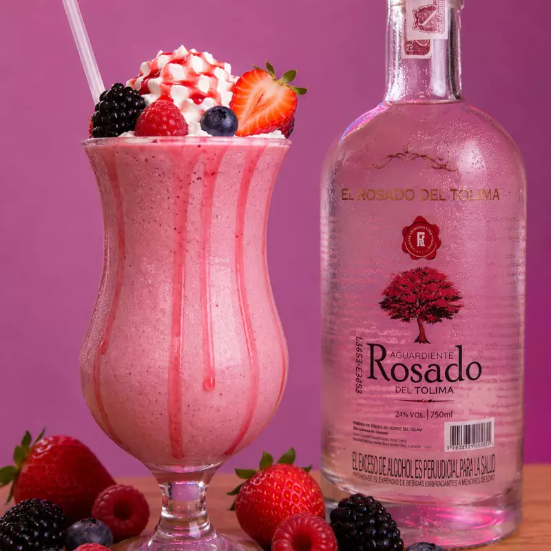 Malteada Aguardiente Rosado