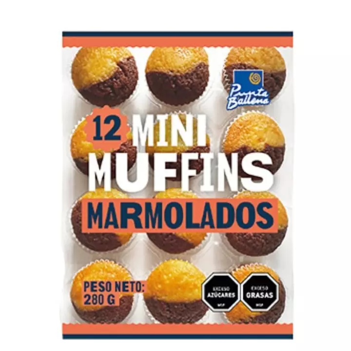 MINI MUFFINS MARMOLADO X12 280g