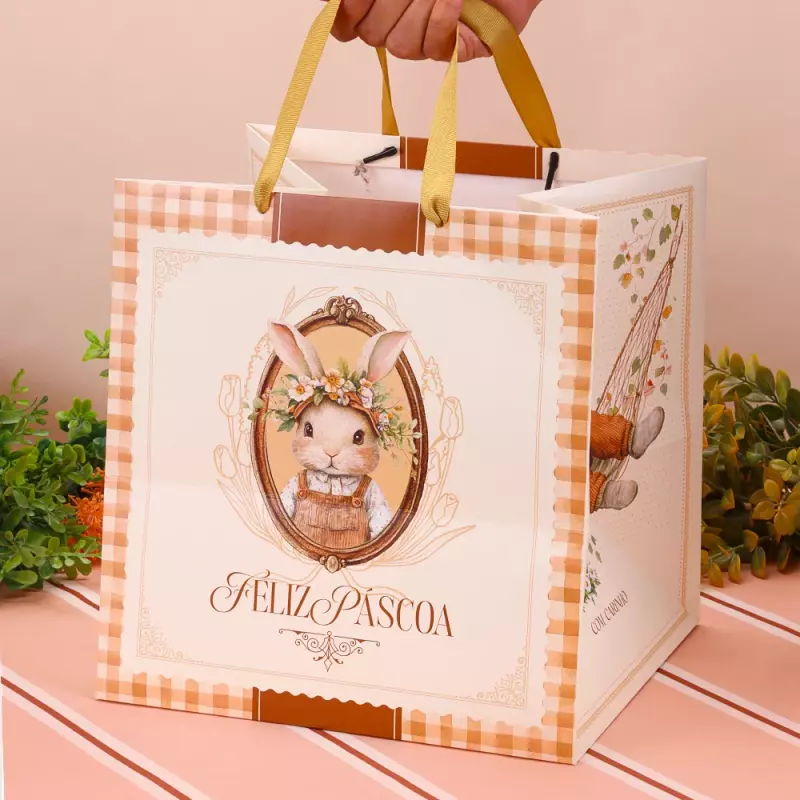 SACOLA GRANDE FELIZ PÁSCOA