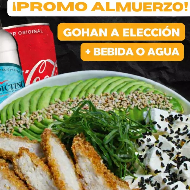 PROMO GOHAN ELECCIÓN + BEBESTIBLE
