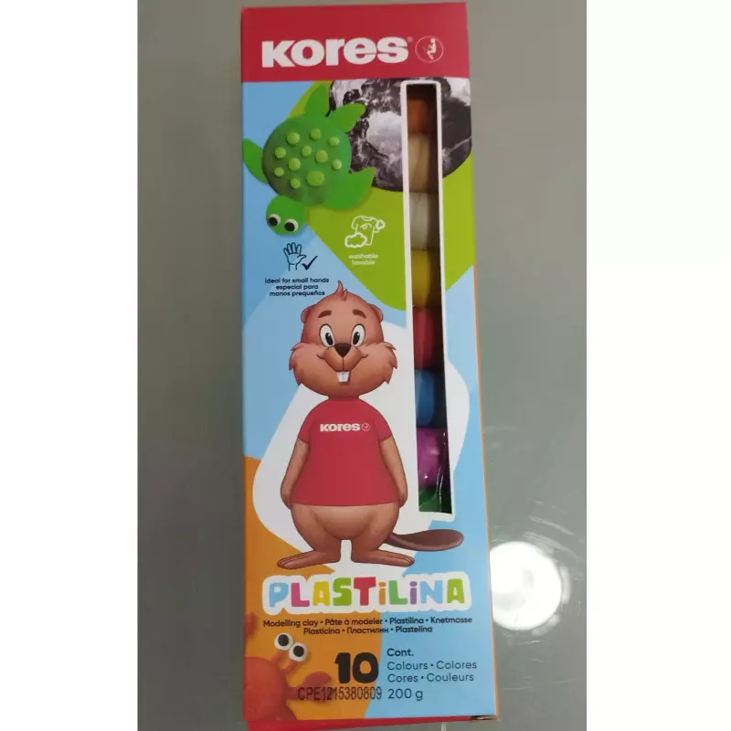 Plastilina kores 10 unidades
