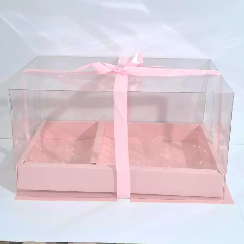 Caja breakfast acetato rosada