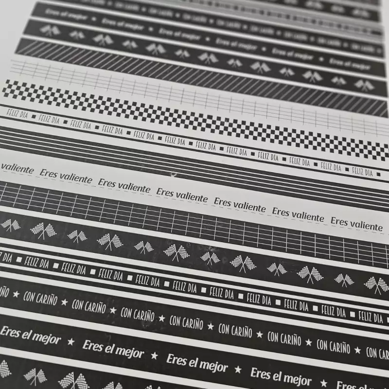 Hoja Pretroquelada Rayas Hombre