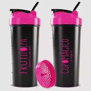 Copo Mágico 600ml. Preto | Pink