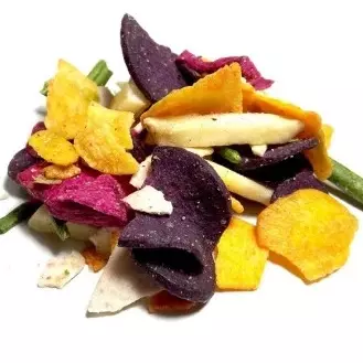 Chips mix de vegetais