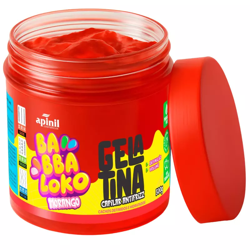 GELATINA CAPILAR MORANGO