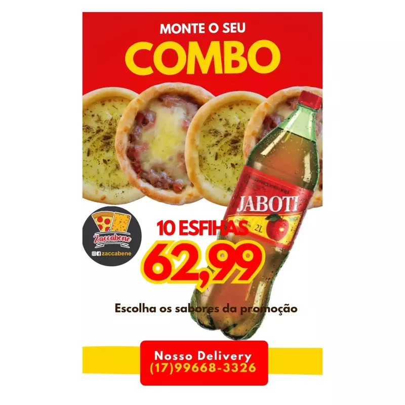 Combo 3 - 10 esfihas + Refri 2l