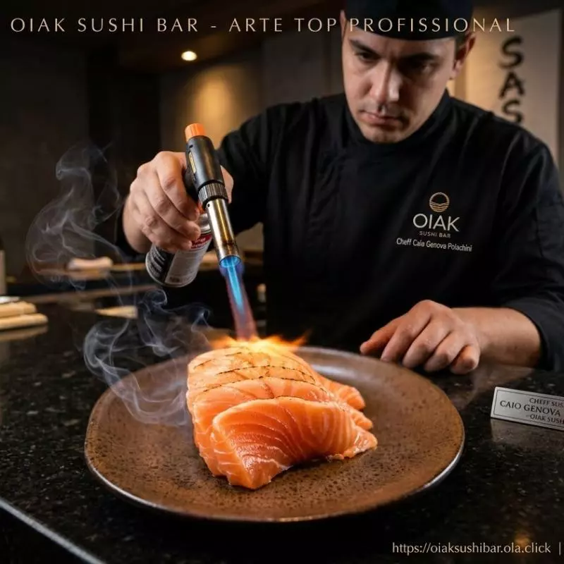 Sashimi Salmão Maçaricado 5 Unidades