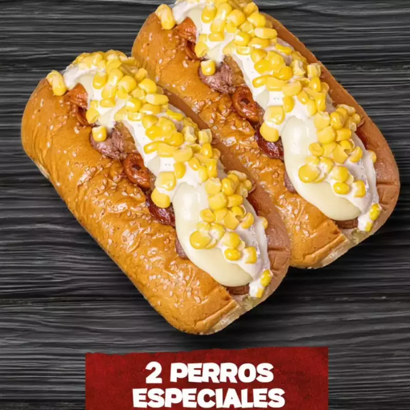2 Perros MaxGordos +papas + 2Bebidas