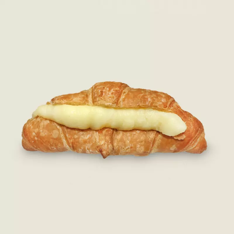 Croissant con crema pastelera