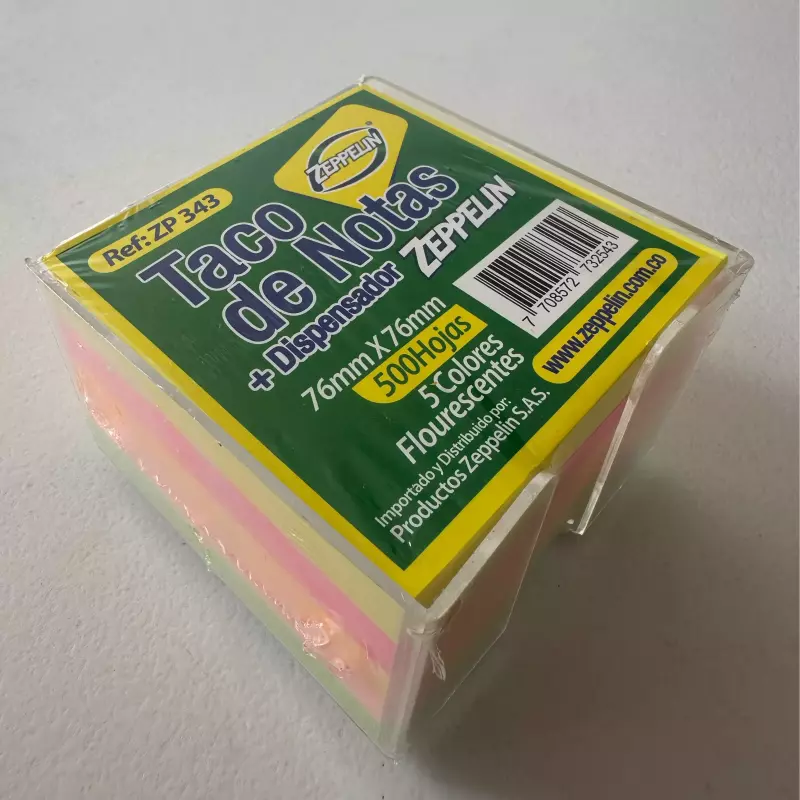 TACO DE NOTAS CON DISPONSADOR