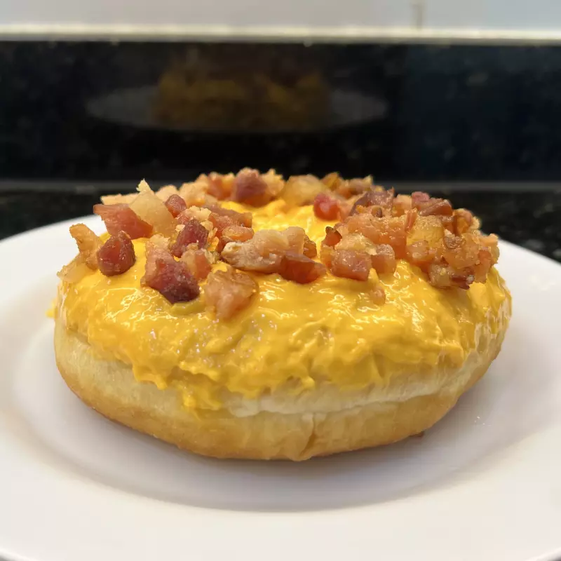 Donut de Cheddar e Bacon