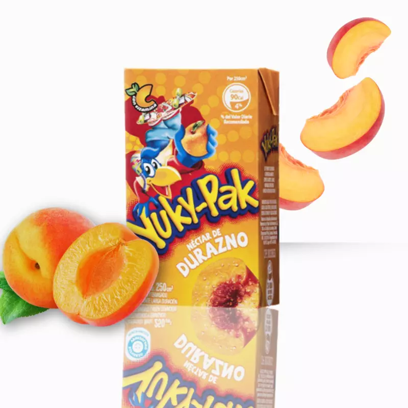 JUGO YUKY PAK DE DURAZNO 250ML