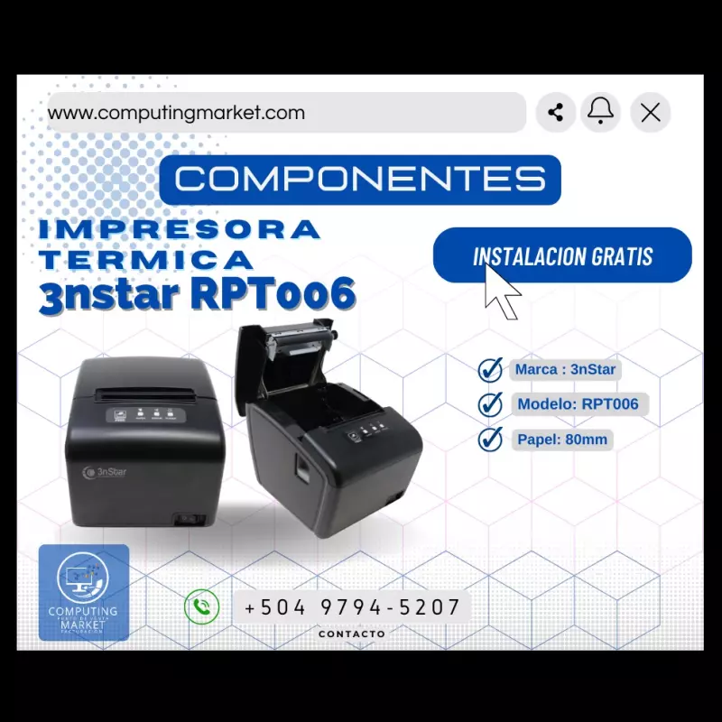 Impresora Térmica 3nStar RPT006