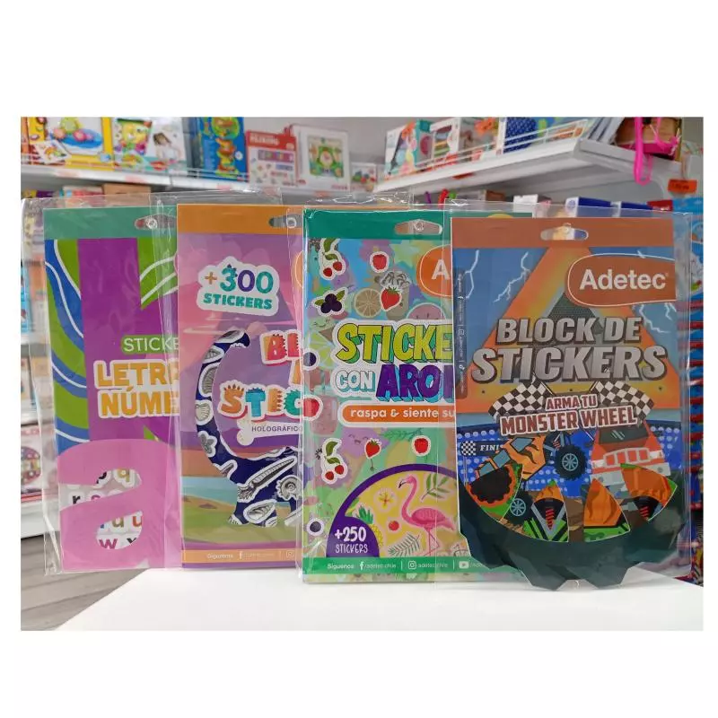 BLOCK DE STICKERS  X UNIDAD