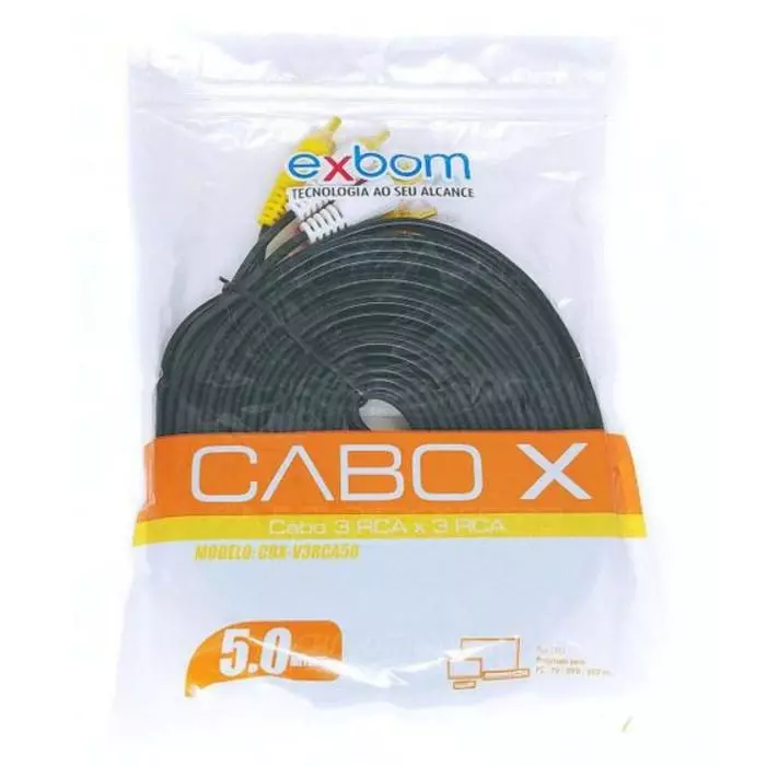 CABO RCA EXBOM CBX-V3RCA50 5 METROS