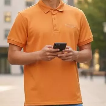 Polo Micro-Piqué Mandarina