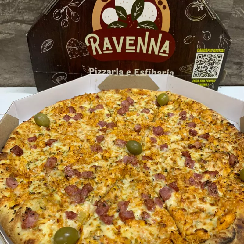 PIZZA FRANGO COM BACON