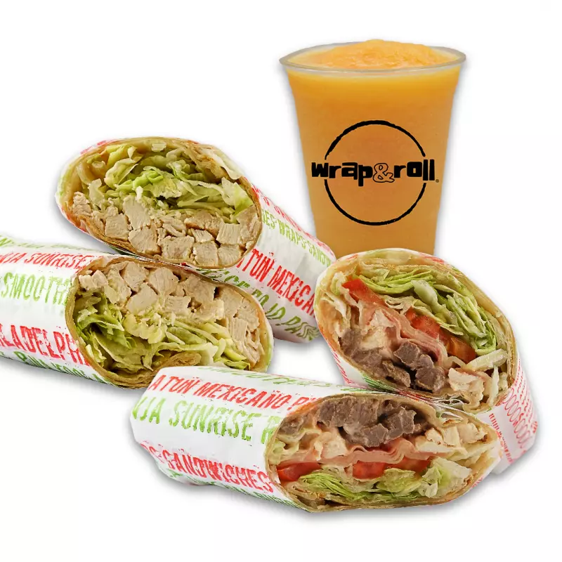 2 Wraps + 1 Smoothie o Froztie